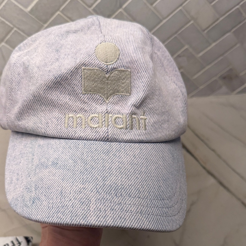 Isabel Marant Soft Blue Denim Cap